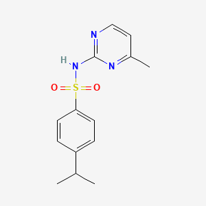 molecular formula C14H17N3O2S B4870103 N-(4-METHYLPYRIMIDIN-2-YL)-4-(PROPAN-2-YL)BENZENE-1-SULFONAMIDE 