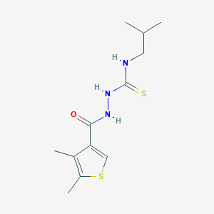 2-[(4,5-dimethyl-3-thienyl)carbonyl]-N-isobutylhydrazinecarbothioamide