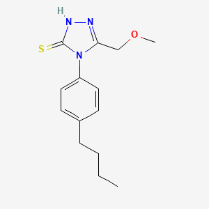 4-(4-butylphenyl)-5-(methoxymethyl)-4H-1,2,4-triazole-3-thiol