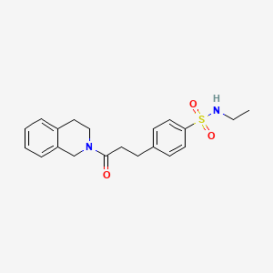 4-[3-(3,4-dihydro-2(1H)-isoquinolinyl)-3-oxopropyl]-N-ethylbenzenesulfonamide