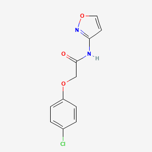 2-(4-CHLOROPHENOXY)-N-(12-OXAZOL-3-YL)ACETAMIDE