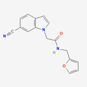 2-(6-cyano-1H-indol-1-yl)-N-(2-furylmethyl)acetamide