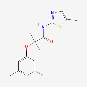 2-(3,5-dimethylphenoxy)-2-methyl-N-(5-methyl-1,3-thiazol-2-yl)propanamide