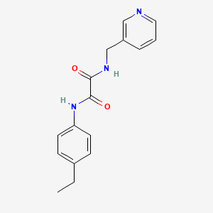 molecular formula C16H17N3O2 B4870242 N-(4-ethylphenyl)-N'-(3-pyridinylmethyl)ethanediamide 