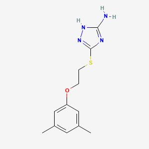 5-{[2-(3,5-dimethylphenoxy)ethyl]sulfanyl}-4H-1,2,4-triazol-3-amine