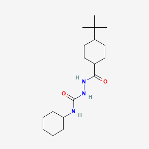 2-{[4-(TERT-BUTYL)CYCLOHEXYL]CARBONYL}-N~1~-CYCLOHEXYL-1-HYDRAZINECARBOXAMIDE