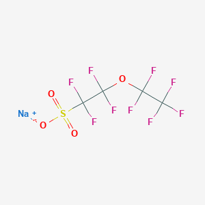 molecular formula C4F9NaO4S B048703 Sodium 1,1,2,2-tetrafluoro-2-(1,1,2,2,2-pentafluoroethoxy)ethanesulfonate CAS No. 113507-87-2