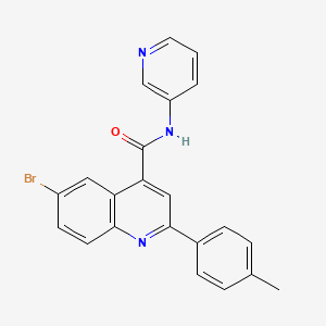 6-bromo-2-(4-methylphenyl)-N-3-pyridinyl-4-quinolinecarboxamide