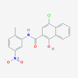 4-chloro-1-hydroxy-N-(2-methyl-5-nitrophenyl)naphthalene-2-carboxamide