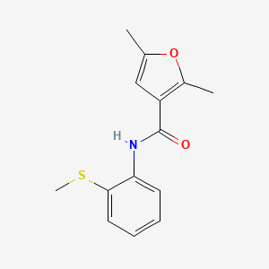 2,5-DIMETHYL-N-[2-(METHYLSULFANYL)PHENYL]-3-FURAMIDE