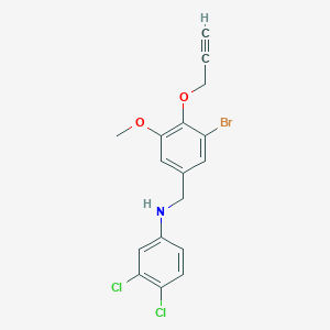 N-[3-bromo-5-methoxy-4-(2-propyn-1-yloxy)benzyl]-3,4-dichloroaniline