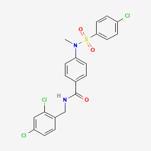 4-[[(4-chlorophenyl)sulfonyl](methyl)amino]-N-(2,4-dichlorobenzyl)benzamide