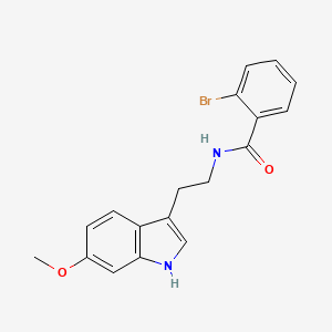 molecular formula C18H17BrN2O2 B4870427 2-bromo-N-[2-(6-methoxy-1H-indol-3-yl)ethyl]benzamide 