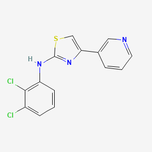 molecular formula C14H9Cl2N3S B4870484 N-(2,3-dichlorophenyl)-4-pyridin-3-yl-1,3-thiazol-2-amine 