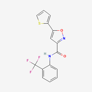 5-(2-thienyl)-N-[2-(trifluoromethyl)phenyl]-3-isoxazolecarboxamide