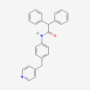 2,2-diphenyl-N-[4-(4-pyridinylmethyl)phenyl]acetamide