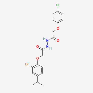 2-(2-bromo-4-isopropylphenoxy)-N'-[(4-chlorophenoxy)acetyl]acetohydrazide