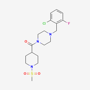 [4-(2-CHLORO-6-FLUOROBENZYL)PIPERAZINO][1-(METHYLSULFONYL)-4-PIPERIDYL]METHANONE