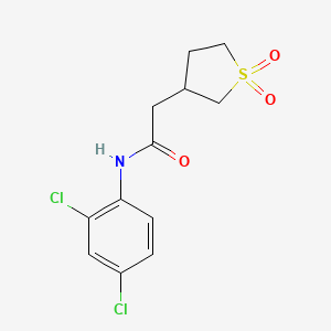 molecular formula C12H13Cl2NO3S B4870551 N-(2,4-dichlorophenyl)-2-(1,1-dioxidotetrahydro-3-thienyl)acetamide 