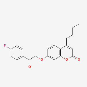 molecular formula C21H19FO4 B4870581 4-butyl-7-[2-(4-fluorophenyl)-2-oxoethoxy]-2H-chromen-2-one 