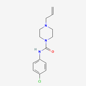 N-(4-chlorophenyl)-4-(prop-2-en-1-yl)piperazine-1-carboxamide