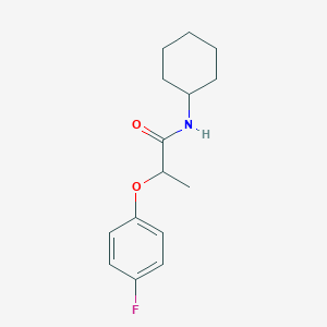 molecular formula C15H20FNO2 B4870606 N-cyclohexyl-2-(4-fluorophenoxy)propanamide 