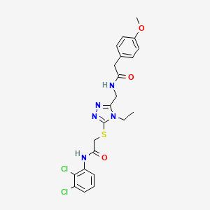 N-(2,3-dichlorophenyl)-2-{[4-ethyl-5-({[(4-methoxyphenyl)acetyl]amino}methyl)-4H-1,2,4-triazol-3-yl]sulfanyl}acetamide