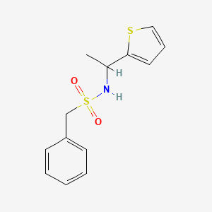 PHENYL-N-[1-(2-THIENYL)ETHYL]METHANESULFONAMIDE