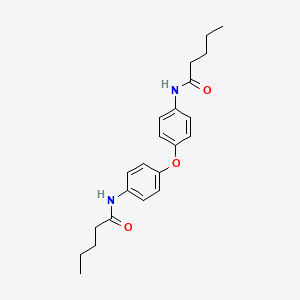 molecular formula C22H28N2O3 B4870649 N-[4-(4-PENTANAMIDOPHENOXY)PHENYL]PENTANAMIDE 