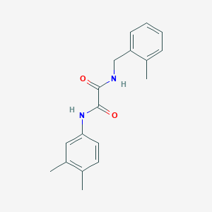 molecular formula C18H20N2O2 B4870682 N-(3,4-dimethylphenyl)-N'-(2-methylbenzyl)ethanediamide 