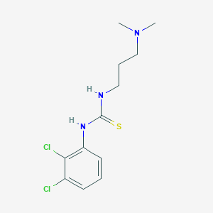 molecular formula C12H17Cl2N3S B4870684 1-(2,3-Dichlorophenyl)-3-[3-(dimethylamino)propyl]thiourea 