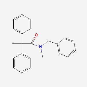 molecular formula C23H23NO B4870792 N-benzyl-N-methyl-2,2-diphenylpropanamide 