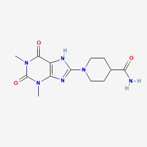 1-(1,3-dimethyl-2,6-dioxo-2,3,6,7-tetrahydro-1H-purin-8-yl)-4-piperidinecarboxamide