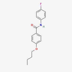 molecular formula C17H18FNO2 B4870808 4-butoxy-N-(4-fluorophenyl)benzamide 