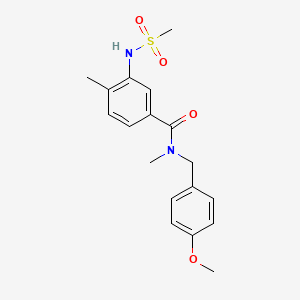 N-(4-methoxybenzyl)-N,4-dimethyl-3-[(methylsulfonyl)amino]benzamide