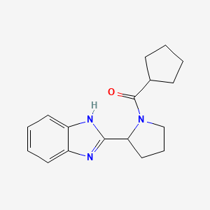 [2-(1H-benzimidazol-2-yl)pyrrolidin-1-yl](cyclopentyl)methanone