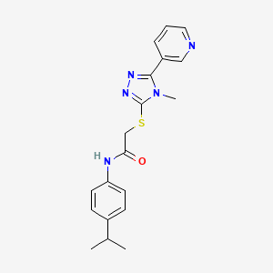 N-(4-isopropylphenyl)-2-{[4-methyl-5-(3-pyridinyl)-4H-1,2,4-triazol-3-yl]thio}acetamide