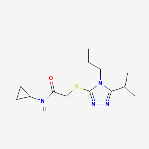 N-cyclopropyl-2-[(5-isopropyl-4-propyl-4H-1,2,4-triazol-3-yl)thio]acetamide