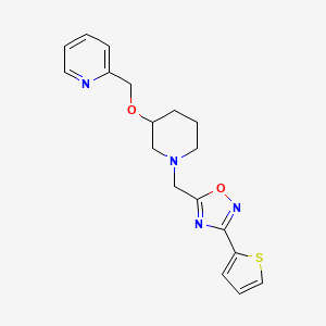 2-{[(1-{[3-(2-thienyl)-1,2,4-oxadiazol-5-yl]methyl}-3-piperidinyl)oxy]methyl}pyridine