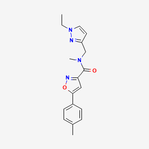 N-[(1-ethyl-1H-pyrazol-3-yl)methyl]-N-methyl-5-(4-methylphenyl)-3-isoxazolecarboxamide