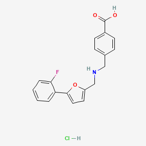 4-[({[5-(2-fluorophenyl)-2-furyl]methyl}amino)methyl]benzoic acid hydrochloride