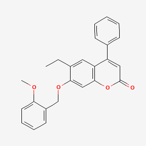 6-ethyl-7-[(2-methoxybenzyl)oxy]-4-phenyl-2H-chromen-2-one