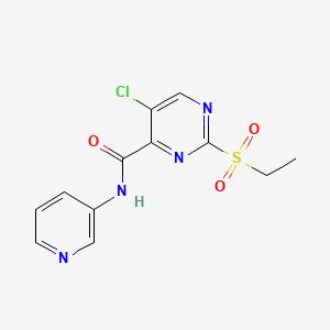 5-chloro-2-(ethylsulfonyl)-N-3-pyridinyl-4-pyrimidinecarboxamide