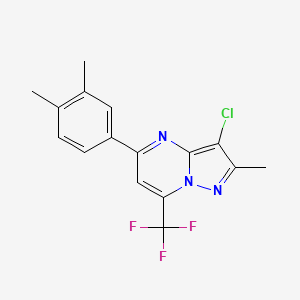 3-chloro-5-(3,4-dimethylphenyl)-2-methyl-7-(trifluoromethyl)pyrazolo[1,5-a]pyrimidine