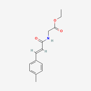 molecular formula C14H17NO3 B4871073 ethyl N-[3-(4-methylphenyl)acryloyl]glycinate 