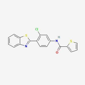 N-[4-(1,3-benzothiazol-2-yl)-3-chlorophenyl]-2-thiophenecarboxamide