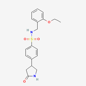 N-(2-ethoxybenzyl)-4-(5-oxo-3-pyrrolidinyl)benzenesulfonamide