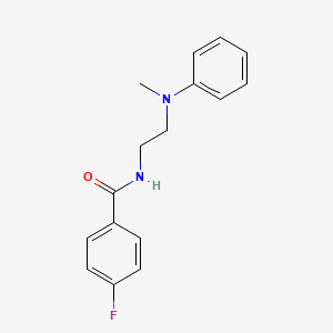 4-fluoro-N-{2-[methyl(phenyl)amino]ethyl}benzamide