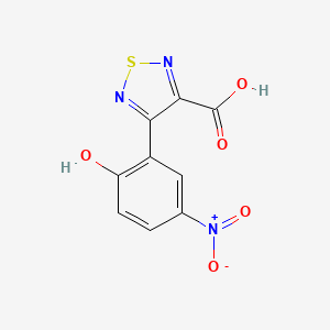 molecular formula C9H5N3O5S B4871152 4-(2-hydroxy-5-nitrophenyl)-1,2,5-thiadiazole-3-carboxylic acid 