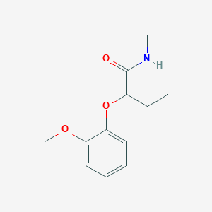 molecular formula C12H17NO3 B4871157 2-(2-methoxyphenoxy)-N-methylbutanamide 